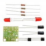 5pcs DC 3-14V DIY Simple LED Red Flash Circuit Kit DIY Multiharmonic Oscillating Electronic