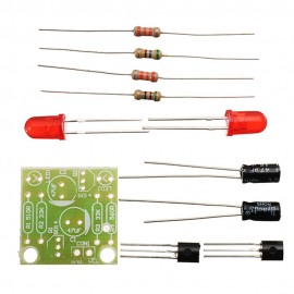5pcs DC 3-14V DIY Simple LED Red Flash Circuit Kit DIY Multiharmonic Oscillating Electronic